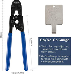 Pex Cinch Clamp Tool Set with Metal Cutter and 30 Stainless Steel Clamps