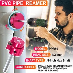 Plastic Pipe Fitting Reamer Plumbing Tool for SCH40 PVC ABS CPVC Socket Saver