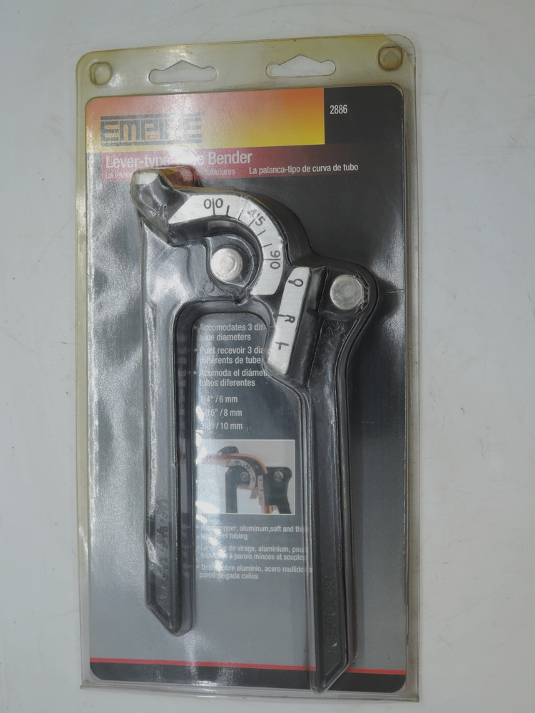 New Empire 2886 Lever Type Tube Bender 3 in 1 1/4&Prime; 5/16&Prime; 3/8&Prime; Tool Sealed NOS