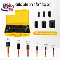 Plumbing Tool Kit (6 Tools) for 1/2&Prime; to 2&Prime; Pipes with PVC Case