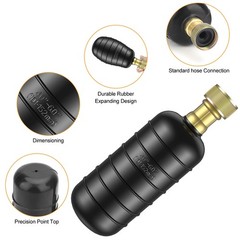 3PCS Drain Cleaning Bladder Kit for 1&Prime;- 6&Prime; Pipes Water Pressure Unclogg for Sink