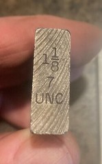 RIDGID 48375 1-1/8&Prime;-7 UNC BOLT THREADING DIE RH HS