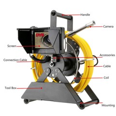 65ft Pipe Inspection Camera HD 1200TVL DVR Drain Sewer Camera 4.3&Prime; LCD Monitor