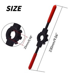 Die Handle Round Stock Wrench Knurled M7M9 25mm OD 25mmx9mm Threading Tool