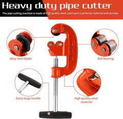 Professional Pipe Cutter Tool for 1-3&Prime; Pipes,Heavy Duty Metal Tube Cutter to Gal