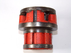 RIDGID 00R Pipe Threader Die Head Set, 1&Prime; & 3/4&Prime; with Ratchet, 00R