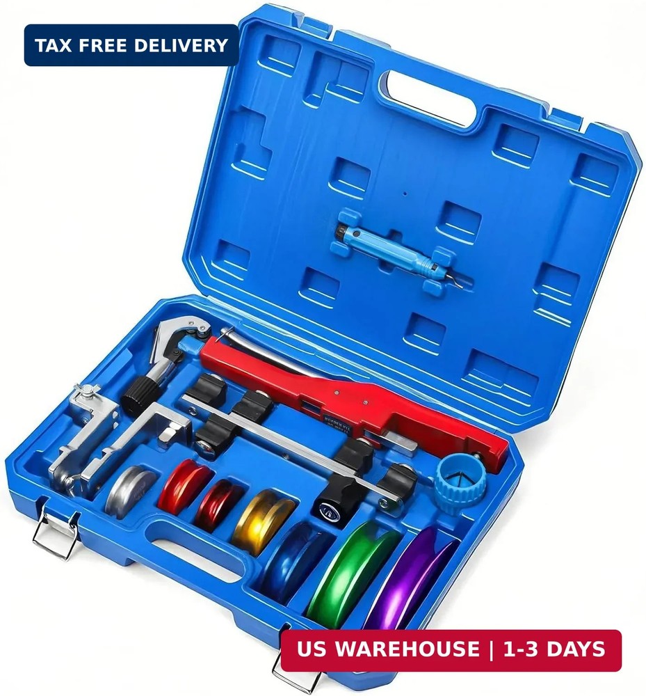 Tube Bender Kit, for 1/4&Prime;-7/8&Prime; O.D. 90&deg; Forward/Reverse Bending Ratcheting Tubin