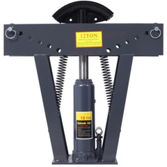 12 Ton Pipe Bender Manual Hydraulic, Piping Bending Exhaust Tube Fabric w/6 Dies