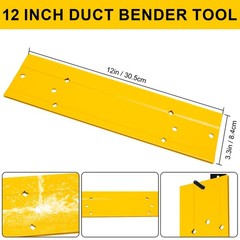 12 Inch Sheet Metal Bending Tool, Duct Bender Hand Folding 12 Inch, Yellow