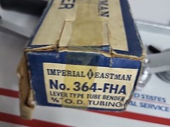 IMPERIAL-EASTMAN No 364-FHA Tube Bender Lever Type for 3/8&Prime; OD Tubing