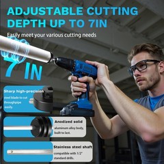 Pipe Cutter for 1.5&Prime; & 2&Prime; Schedule 40 PVC/ABS &ndash; Adjustable Depth, Durable Tool