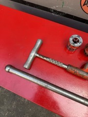 Ridgid 00R Pipe Threading Set, Ratchet, Handle+4 Dies 3/8 to 1 inch 7/9/26 #4