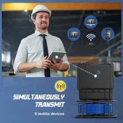 9&rdquo; 50M HD WIFI Sewer Camer Pipe Inspection Camera Meter Counter 23mm Video DVR