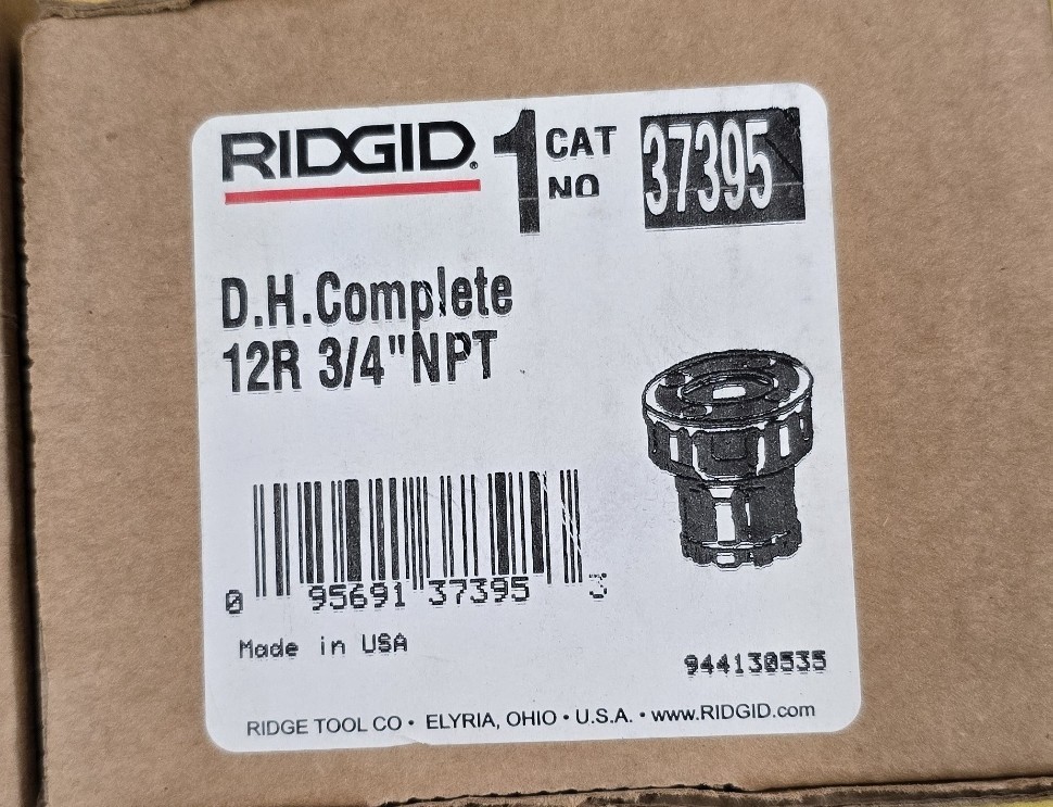 RIDGID 37395 12R 3/4&Prime; NPT Die Head Complete