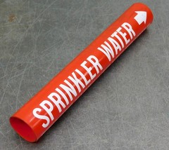 Brady 41623 Pipe Marker Size B Pipe OD 1-1/2&Prime; Thru 2-3/8&Prime; Sprinkler Water Lot 14