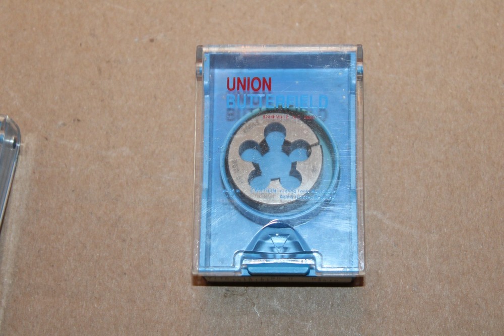 Union Butterfield 1410187 SPLIT ROUND HSS THREAD DIE 7/16 X 14 1.00D &ndash; NEW