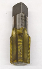 Kromhard 3/4&Prime;-14 NPTF Pipe Tap HSS G Nitride Treatment for Cast Iron USA