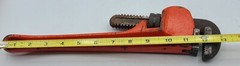 Vintage Great Neck 13&rdquo; Pipe Tool Monkey Wrench PW14 Forged Steel Heavy Duty READ