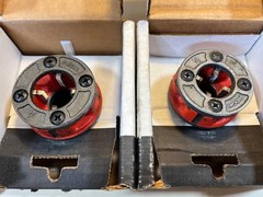 RIDGID &ndash; 36890 1/2in + 36805 3/4in &ndash; Die Head Sets RH w/38540 Ratchet Handle