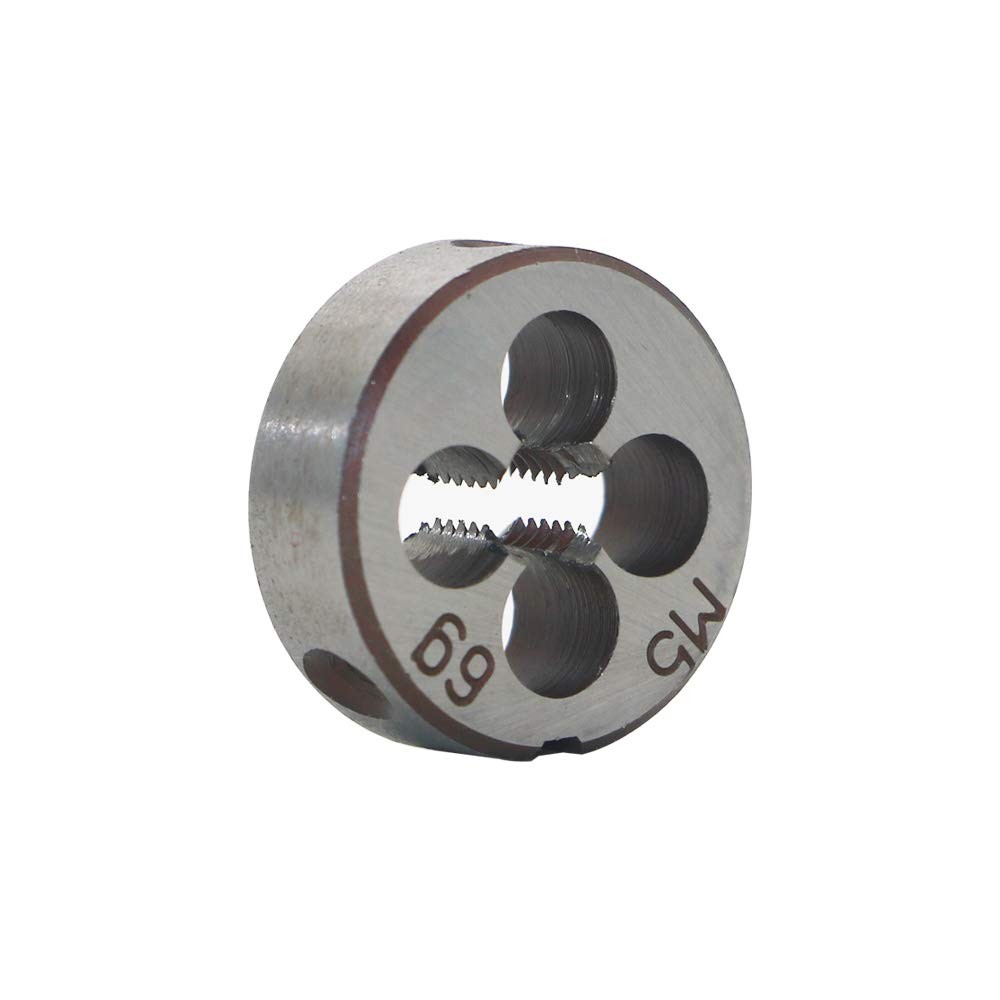 M5x0.8mm Metric Right Hand Round Thread Die HSS Metal Mold Machining Tool