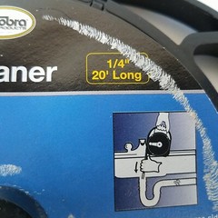 Cobra 20ft Sink Cleaner Flat Steel Tape SBP90220 088712290223