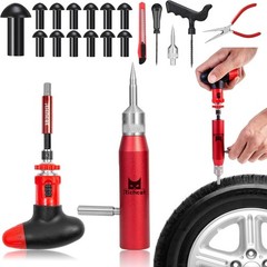 Richcat Tubeless Tire Puncture Repair Kit with Mushroom Plug, Repairs punctur&hellip;
