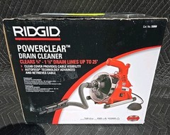 RIDGID PowerClear Drain Cleaning Machine &ndash; Red/Black