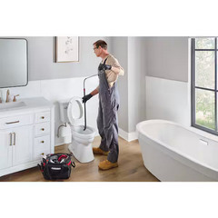 Husky 3 ft. Toilet Drain Snake Auger for Clog Removal