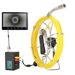 9&Prime; DVR Pipe Locator Industrial Drain Sewer Inspection Camera Self Leveling 30M
