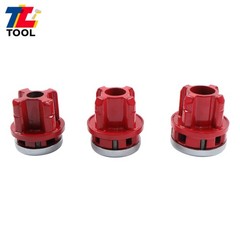 7 Size W/ Handle Pipe Threader Threading BSPT Pipe Threader 3/8&Prime; To 2&Prime; Dies Set