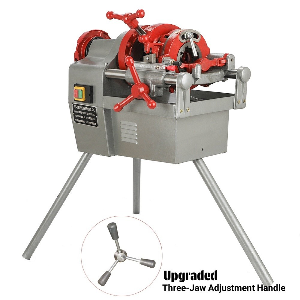 Electric Pipe Threader Machine (1/2&Prime; &ndash; 2&Prime;) Threading Cutter, Deburrer Heavy Duty