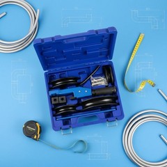 90 Degree Pipe Bending Tool Multiple Size Dies 90&deg; Tube Bender Kit Sturdy Build