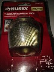 Husky Tub Drain Removal Tool For Drains with Damaged or Corroded Crossbar
