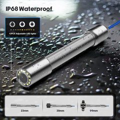 100Ft Sewer Camera with 5&Prime; Screen & DVR, 32GB TF Card for Plumbing Inspections