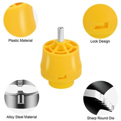 Pipe Threader Plumbing Tool Plastic Pipe Thread Tap Set with 1/2&Prime; 3/4&Prime; 1&Prime; Dies