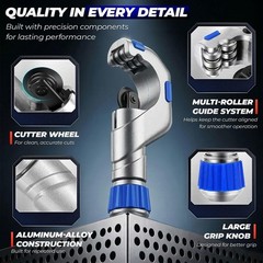 Flexzion Copper Pipe Cutter Set &ndash; Heavy Duty Tubing Tool 1/4&Prime;&ndash;2&Prime; with Mini Tu&hellip;