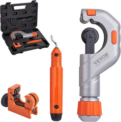 3PCS Tubing Cutter Set, 3/16&Prime;-2&Prime; O.D. Copper Pipe Cutter, 1/8&Prime;-7/8&Prime; O.D. Mini Tu