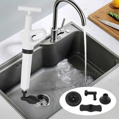 High Pressure Toilet Air Plunger Kit Air Toilet Unclogger Air Drain Blaster Kit