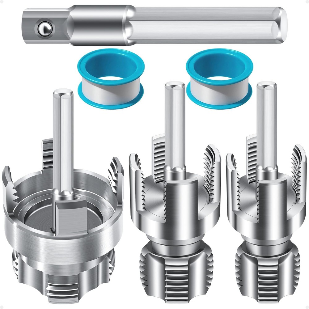 LINGIGAOUT 3PCS Internal & External Pipe Threading Tool Set, 1/2&rdquo; 3/4&rdquo; 1&rdquo;&hellip;