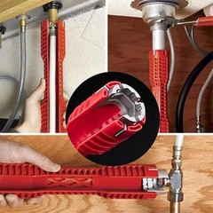5 in 1 Faucet Sink Installer Home Multi Tool Pipe Wrench For Plumbers Homeowners