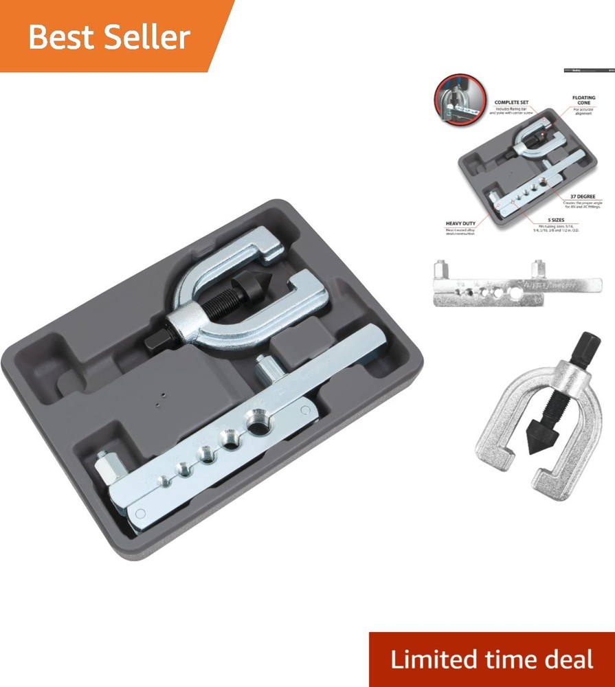 Versatile 37 Degree Flaring Tool Set with Bar & Yoke &ndash; Ideal for DIY Enthusiasts
