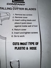 JLine Insta-Cut 2in Nylon Pipe Cutter, Glass Filled ABS/PVC Cutter