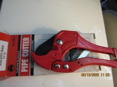 Pipe cutter, plastic pipe 1/2&Prime;to 1&Prime;, new in box