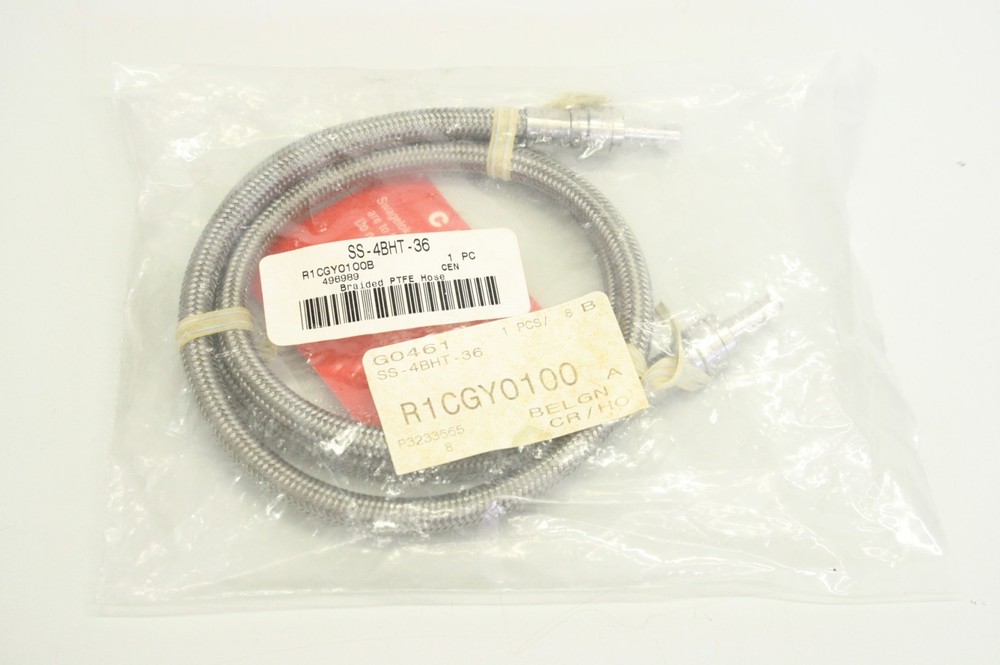 SWAGELOK R1CGY0100 SS-4BHT-36 1/4 x 36 Stainless Steel Jacketed PTFE Hose Original Box