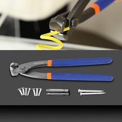 WADFOW Nail Puller,Pliers,End Cutting Pliers, Carpenter Pincer Tool,Ear Clamp Na