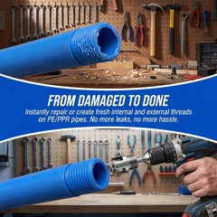 3Pcs Integrated Internal & External Pipe Threading Tool, &lrm;1/2&Prime;+ 3/4&Prime;+1&Prime;