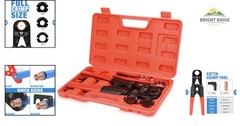 Residential and Commercial PEX Crimp Tool Kit with Customized Carrying Case