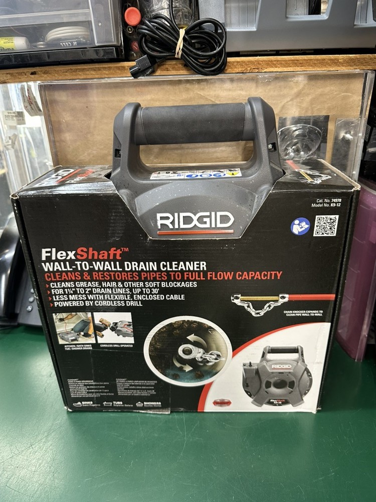 Ridgid FlexShaft K9-12 Wall-to-Wall Drain (E10051160)