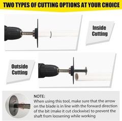 Inside Pipe Cutter for PVC Pipe, Cutter Tool Set with Scale &ndash; Adjustable Depth