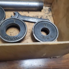Vintage GTD Pipe Threading Tool Set In Original Box 3/8&Prime; 1/2&Prime; 3/4&Prime; 1&Prime; 1-1/4&Prime;&hellip;